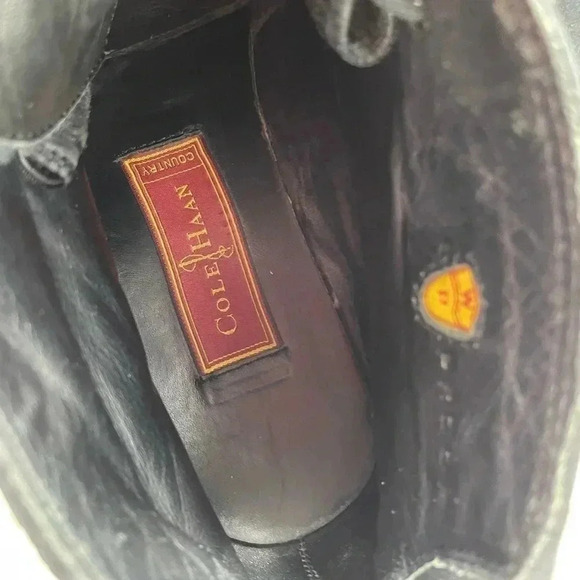Cole Haan Country Chukka Black Suede Lace Up Boots Size 8.5 - Picture 12 of 12